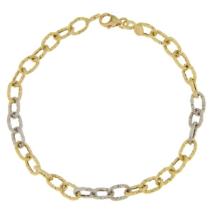 Bracciale Donna Oro Giallo Bianco GL101362
