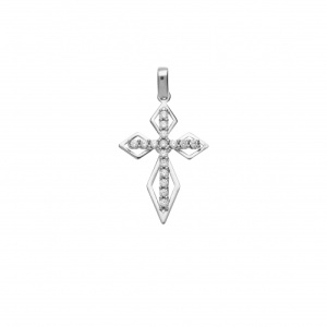 Ciondolo Croce Oro Bianco GL101558