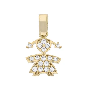 Ciondolo Bimba Oro Giallo GL101564