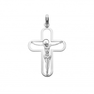 Ciondolo Croce Oro Bianco GL101575