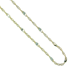 Collana Unisex Oro Giallo Bianco GL101583