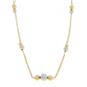 Collana Donna Oro Bianco Giallo GL101806