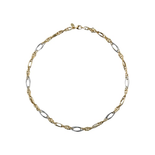Collana Donna Oro Bianco Giallo GL102009