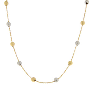 Collana Donna Oro Bianco Giallo GL102067