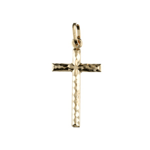 Ciondolo Croce Unisex Oro Giallo GL102079