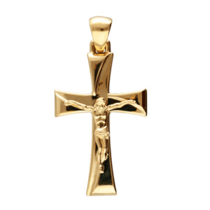 Ciondolo Croce Uomo Oro Giallo GL102084