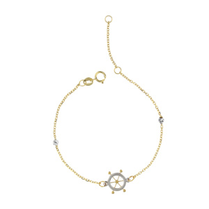 Bracciale Bimbi Oro Bianco Giallo GL102113