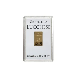 Lingotto 1 Grammo Oro 750 18KT