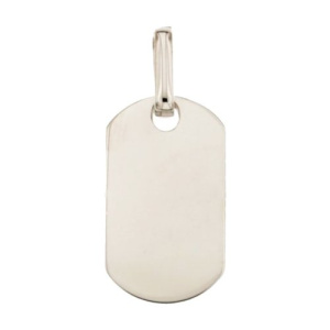 Ciondolo medaglia personalizzabile Oro bianco 803321731699