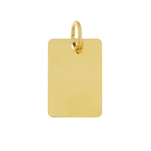 Ciondolo Medaglia Personalizzabile Oro Giallo GL102019