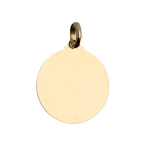 Ciondolo Medaglia Personalizzabile Oro Giallo GL102098