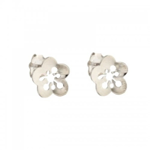 Orecchini Donna in Oro Bianco Fiore 803321727168