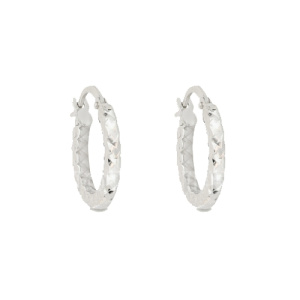 Orecchini a Cerchio Donna in Oro Bianco 803321727727