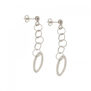 Orecchini Lunghi Donna in Oro Bianco 803321729151