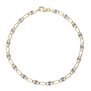 Bracciale Uomo Oro Bianco Giallo GL102072
