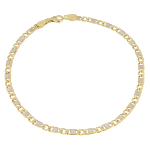 Bracciale Uomo Oro Giallo Bianco GL100750