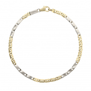 Bracciale Uomo Oro Giallo Bianco GL101512