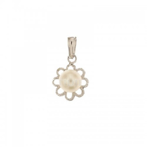 Ciondolo oro bianco con perla 803321705513