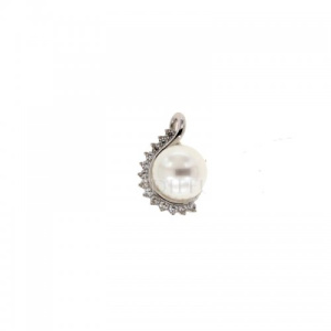 Ciondolo oro bianco con perla 803321712766