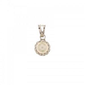 Ciondolo oro bianco con perla 803321734332
