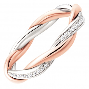 Fede Nuziale Polello Collezione Trama d’Amore 3113DBR