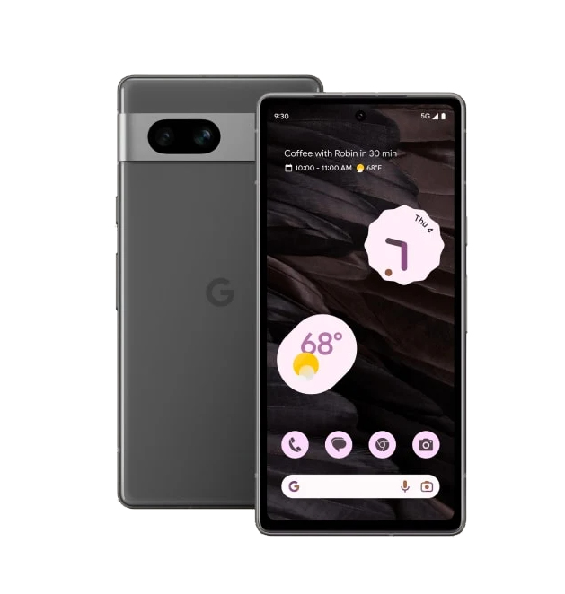 Google Pixel 7A 128 GB, nero carbone, sbloccato -Ricondizionato - Ottime condizioni