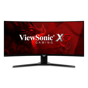 ViewSonic VX3418-2KPC – Monitor LED – curvo – 34  – 3440 x 1440 WQHD @ 144 Hz – MVA – 300 cd/m2 – 4000:1 – 1 ms – 2xHDM – nuovo