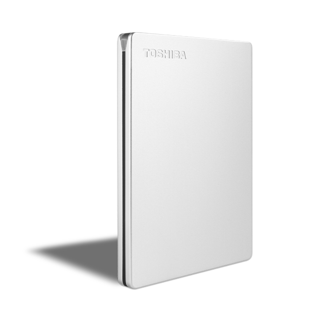 Disco rigido esterno Toshiba Canvio Slim 2Tb Argento - nuovo