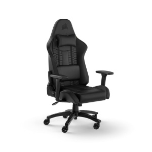 CORSAIR - Sedia da ufficio - Sedia da gioco - TC100 RELAXED - Similpelle - Ergonomica - Braccioli regolabili - Nero - (CF-901005) - nuovo