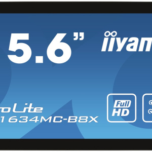 iiyama ProLite TF1634MC-B8X 39,6 cm (15,6 ) 1920 x 1080 pixel Full HD LED Touchscreen Multi-User Flat Panel PC Monitor Nero – nuovo