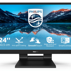 Philips 242B9TL/00 PC a schermo piatto 60,5 cm (23,8 ) 1920 x 1080 pixel Full HD LCD Touchscreen Nero – nuovo