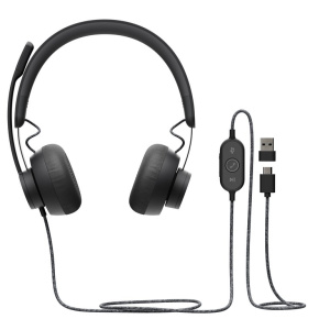 Logitech Zone Headset Archetto cablato per chiamate/musica USB Type-C Grafite – nuovo