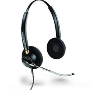 POLY Encorepro 520V Cuffia cablata ad archetto per ufficio/centro chiamate Nero – nuovo