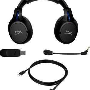 HyperX Cloud Flight – Cuffie da gioco wireless (nero-blu) – PS5-PS4 – nuovo