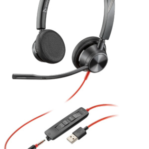 POLY 3325 Cuffia cablata ad archetto per chiamate/musica USB Type-A Nero – nuovo