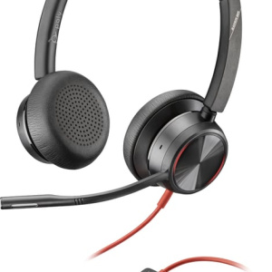 POLY Blackwire 8225 Cuffia cablata da scrivania/centro chiamate USB Type-C nero – nuovo