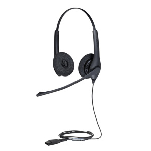 Jabra Biz 1500 Duo QD Cuffie a filo per ufficio/centro chiamate Bluetooth Nero – nuovo