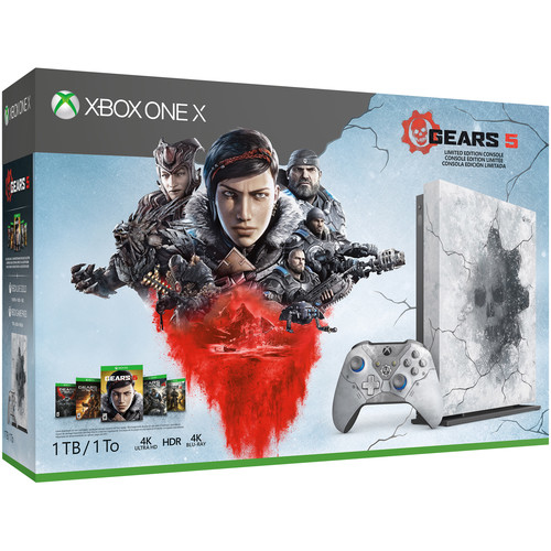 Microsoft Xbox One X 1TB, Gears 5 Limited Edition 1Tb Wifi Grigio, Bianco - nuovo