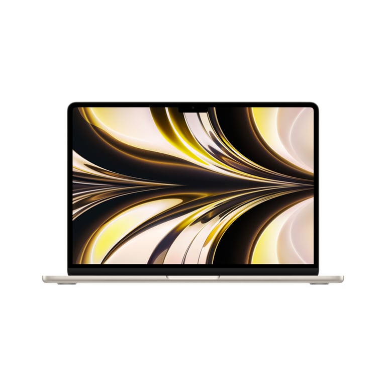 MacBook Air M2 (2022) 13,6', 3,5 GHz 256 GB 8 GB Apple GPU 10, Starlight - AZERTY -Ricondizionato - Ottime condizioni