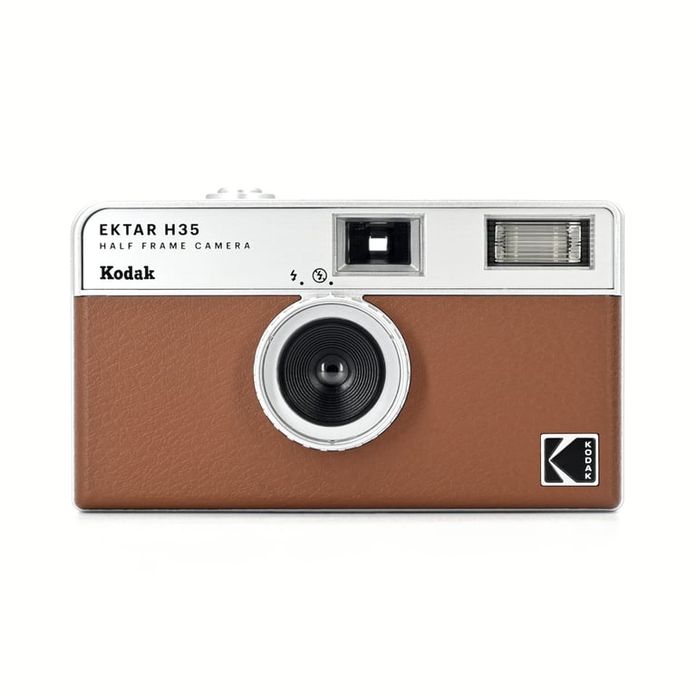 KODAK RK0102 - Fotocamera H35, obiettivo da 22 mm, adatta per pellicole ISO 200/400 - Marrone - nuovo
