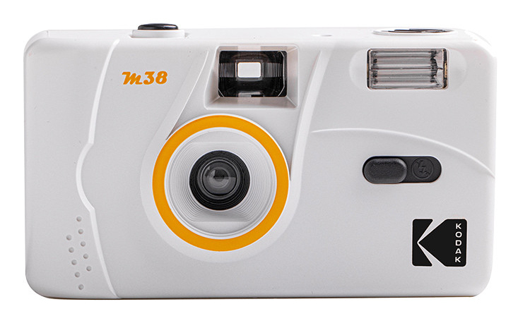 KODAK - Fotocamera ricaricabile KODAK M38-35mm, obiettivo di alta qualità, flash incorporato, batteria AA - bianco - nuovo