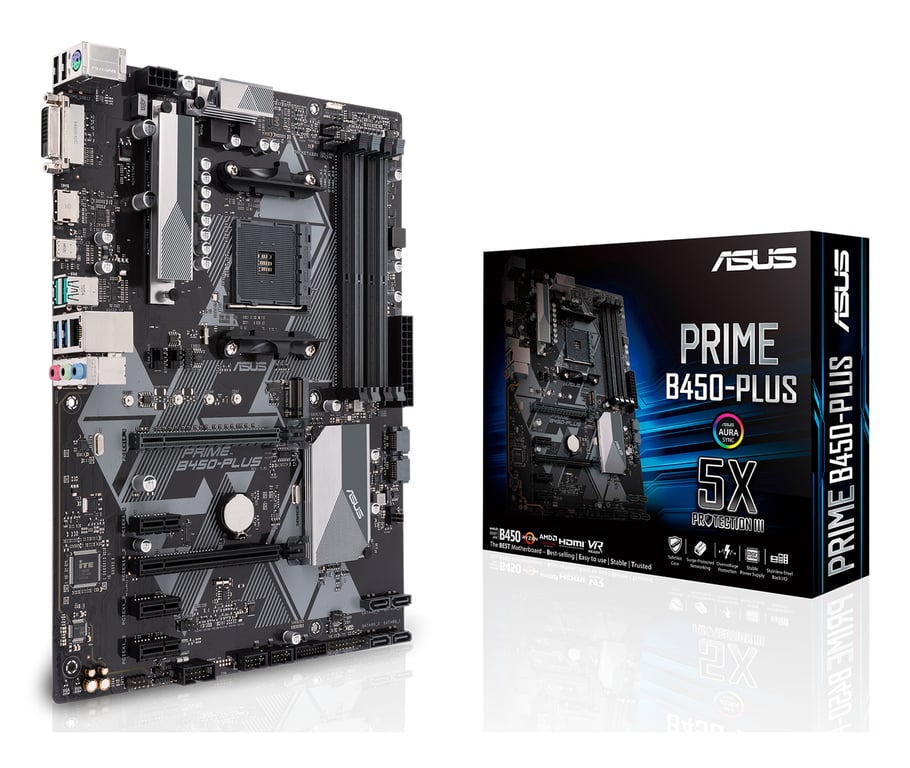 ASUS PRIME B450-PLUS AMD B450 AM4 Slot ATX - nuovo