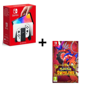 Switch OLED + Pokémon Scarlet console di gioco portatile 17,8 cm (7 ) 64 GB Wifi touch screen Nero, Bianco – nuovo