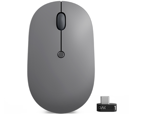 Lenovo Go USB-C Mouse wireless ambidestro RF ottico senza fili da 2400 DPI - nuovo
