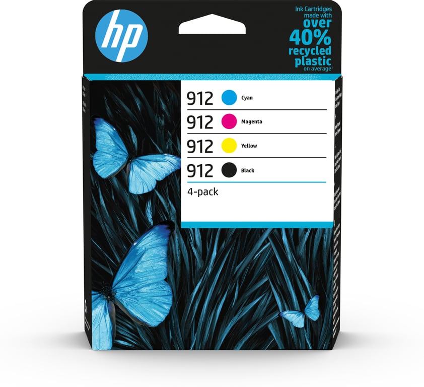 HP 912 Confezione da 4 cartucce d'inchiostro originali nero/ciano/magenta/giallo - nuovo
