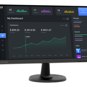 Lenovo C24-40 Display LED 60,5 cm (23,8 ) 1920 x 1080 pixel Full HD Nero – nuovo