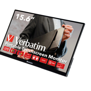 Verbatim 49592 PC a schermo piatto 39,6 cm (15.6 ) 1920 x 1080 pixel Full HD LCD Touch screen Nero – nuovo