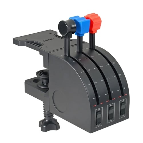 Logitech G Flight Throttle Quadrant Nero, Blu, Rosso USB 2.0 Simulatore di volo PC analogico/digitale - nuovo