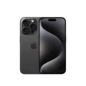 iPhone 15 Pro (5G) 128 GB, nero titanio, sbloccato – Ricondizionato – Buono stato