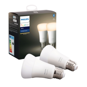 Confezione da 2 lampadine Philips Hue White – Bluetooth – E27 – 9,5 W – nuovo